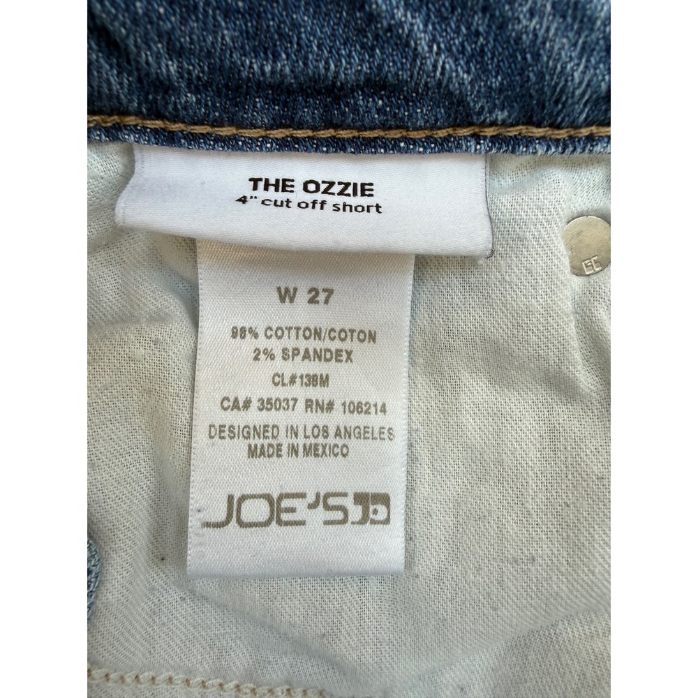 Joes Jeans The Ozzie Cut Off Denim Shorts Distressed Frayed Blue Womens 27 USA - Picture 4 of 8
